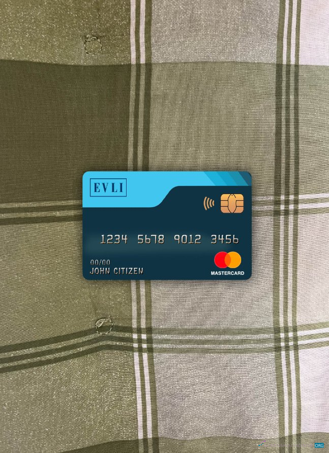 Download Finland Evli bank mastercard photolook front Photoshop template